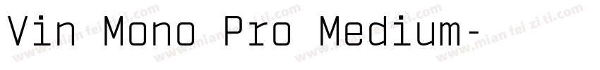 Vin Mono Pro Medium字体转换